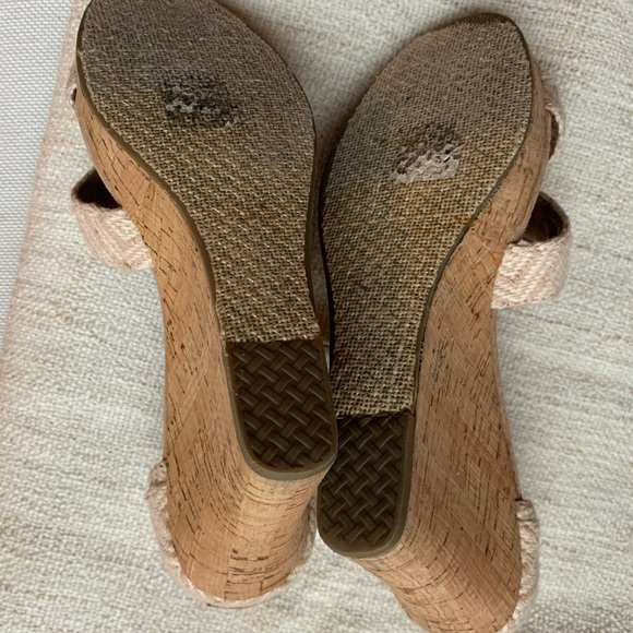Toms Natural Canvas & Cork Wedges - Picture 7 of 7